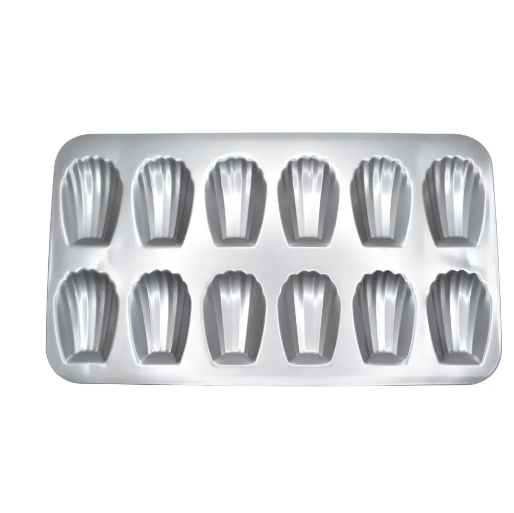 12 in 1 Madeleine Muffin & Cupcake Baking Tray – Non-Stick Bakeware BT205