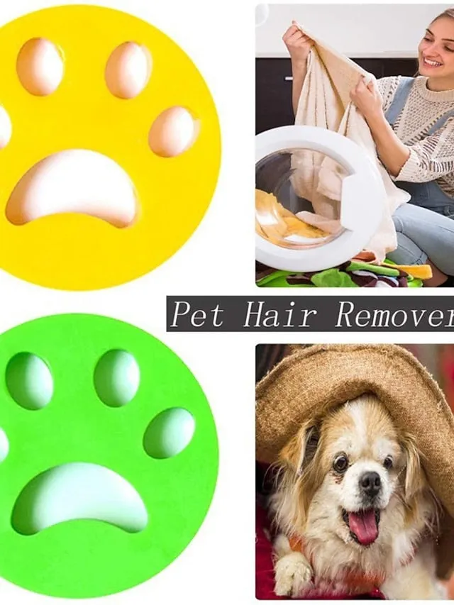 2 Pieces Reusable Washing Machine Hair Remover Pet Fur Lint Catcher Filtering Ball Reusable Cleaning Laundry Accessories