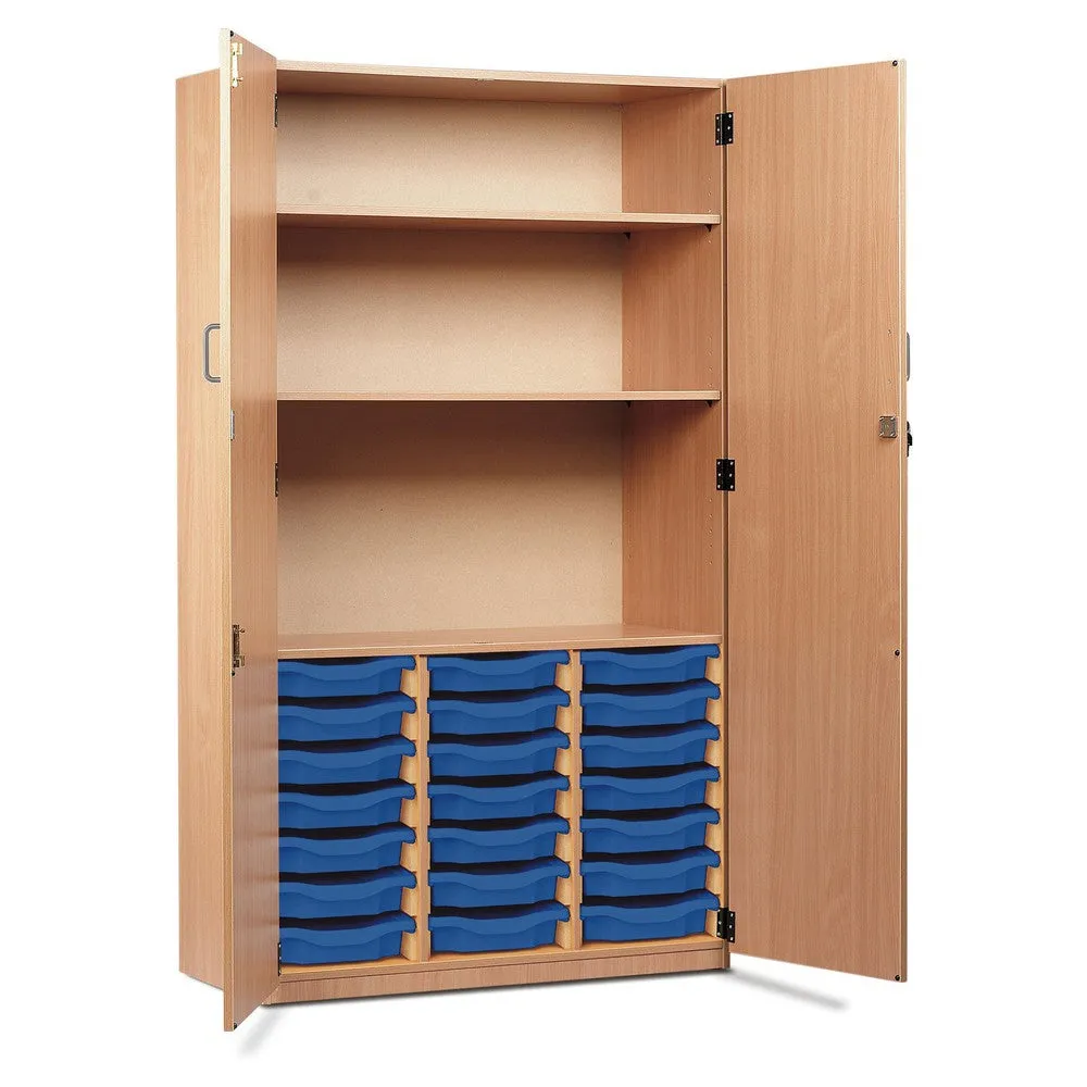 21 Single Tray Storage Cupboard