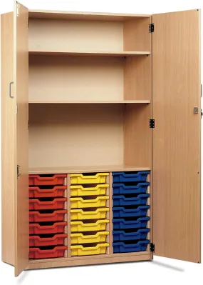 21 Single Tray Storage Cupboard