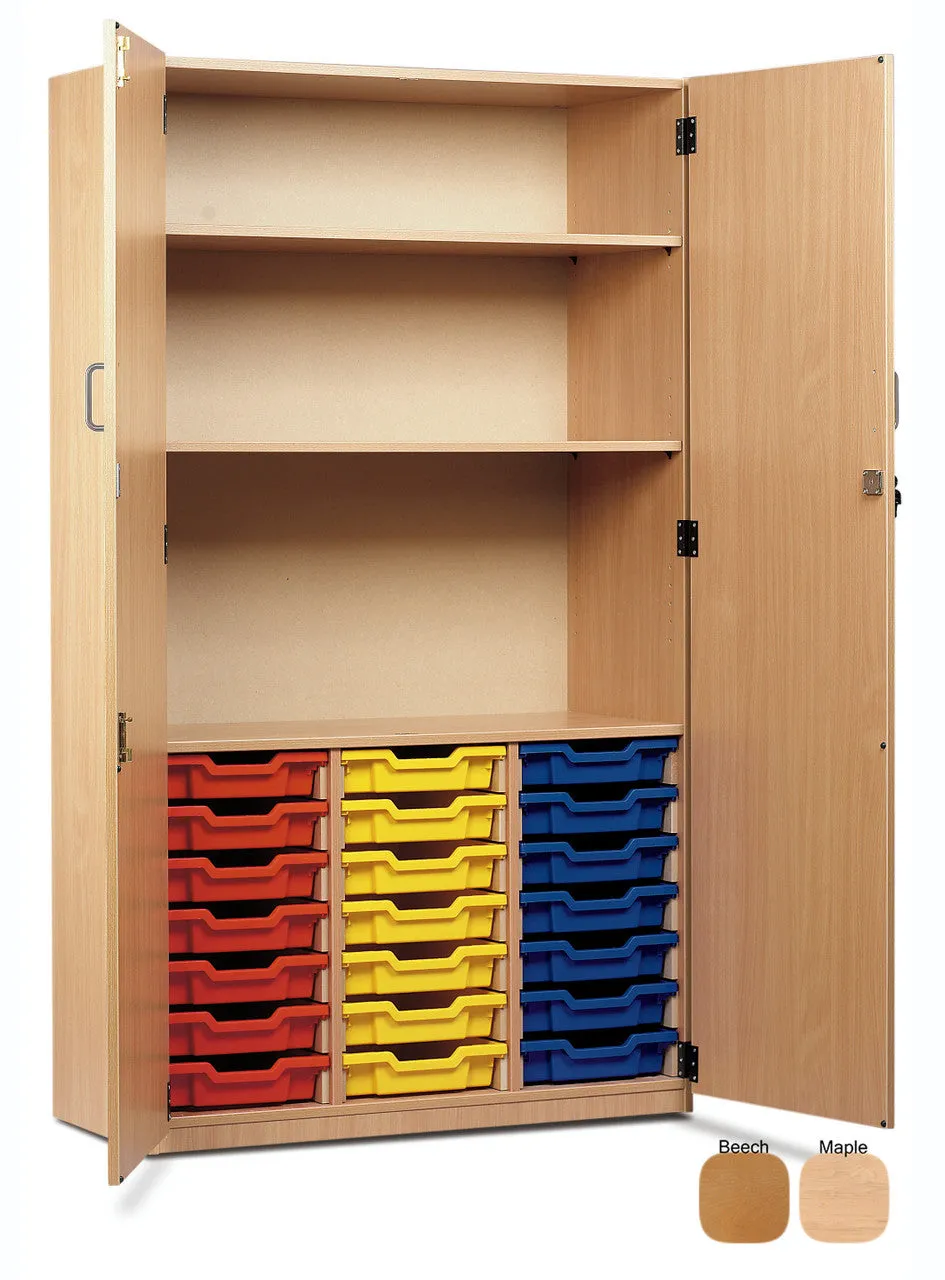 21 Single Tray Storage Cupboard