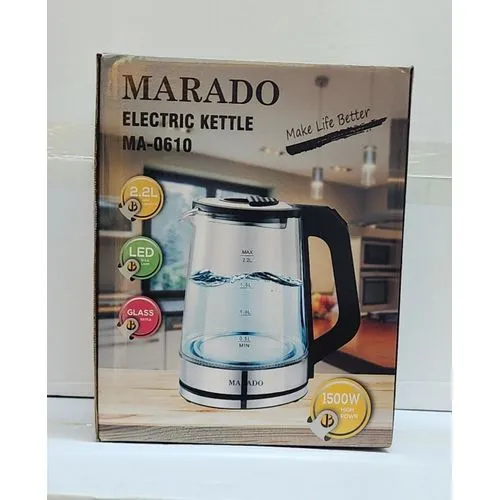 2.2ltr Marado illuminating automatic glass kettle