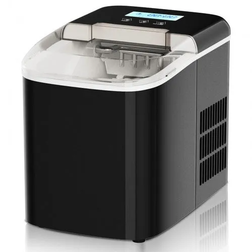 26 lbs Countertop LCD Display Ice Maker with Ice Scoop