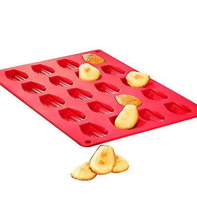 2pcs 30*20*1.2cm 20 silicone shell-shaped cake molds, household DIY cake baking tray AZ14853