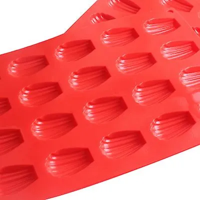 2pcs 30*20*1.2cm 20 silicone shell-shaped cake molds, household DIY cake baking tray AZ14853