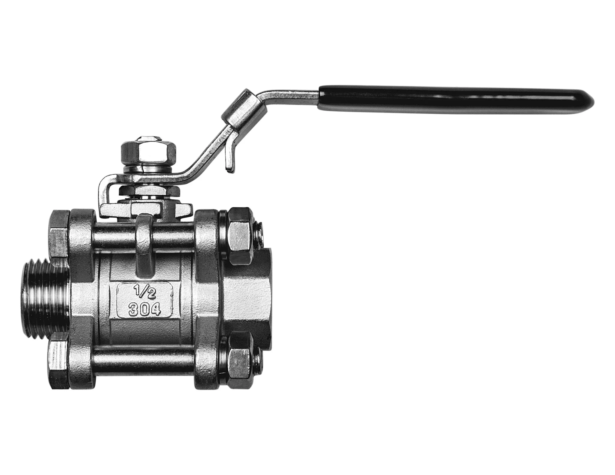 3-Piece Ball Valve - Stainless Steel (Spike Brewing)