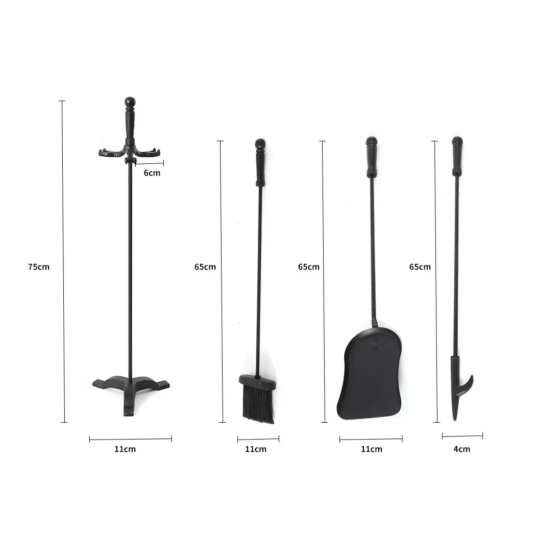 4-Piece Fireplace Tool Set