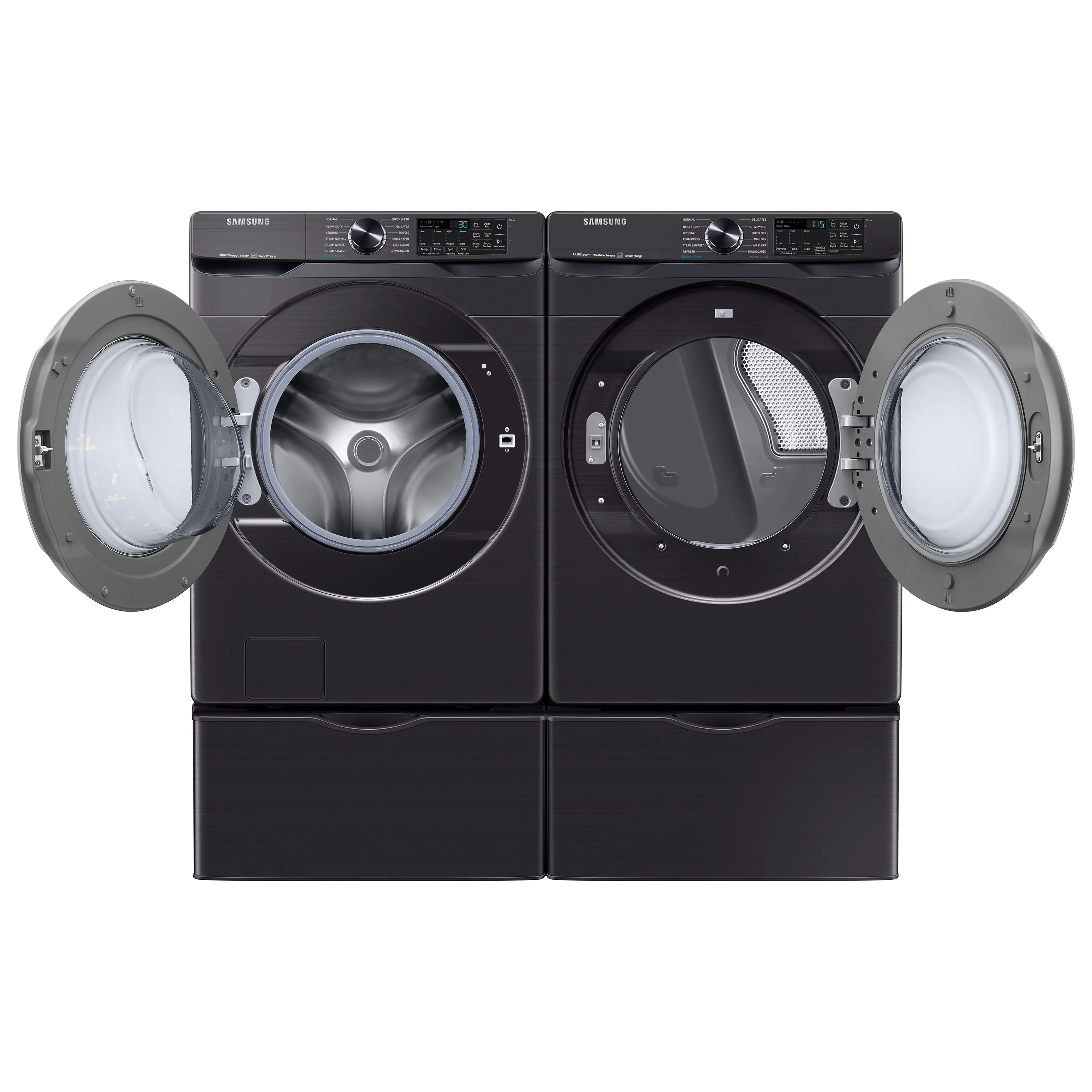 7.5 cu. ft. Smart Electric Dryer with Steam Sanitize  in Brushed Black - (DVE50A8500V)