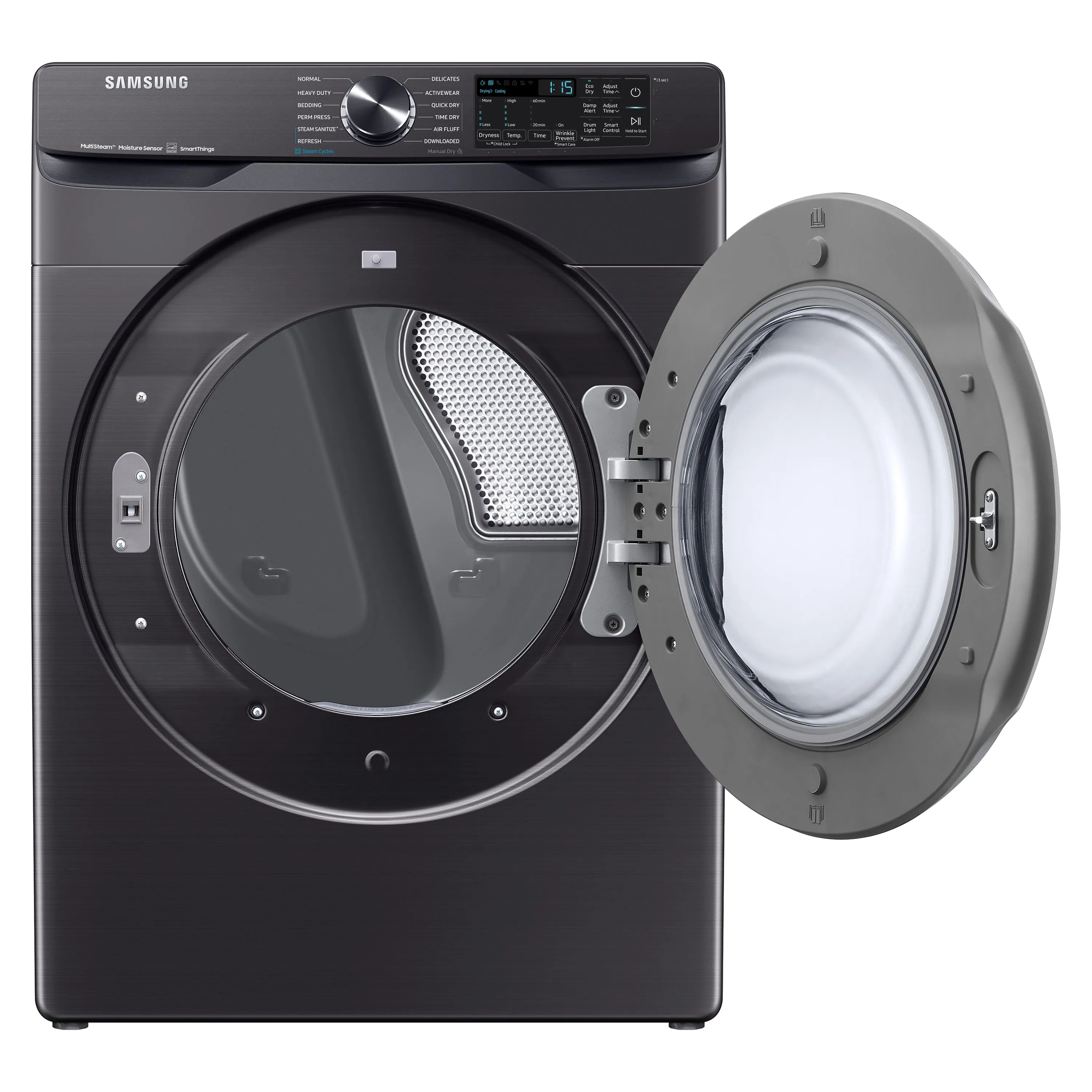 7.5 cu. ft. Smart Electric Dryer with Steam Sanitize  in Brushed Black - (DVE50A8500V)