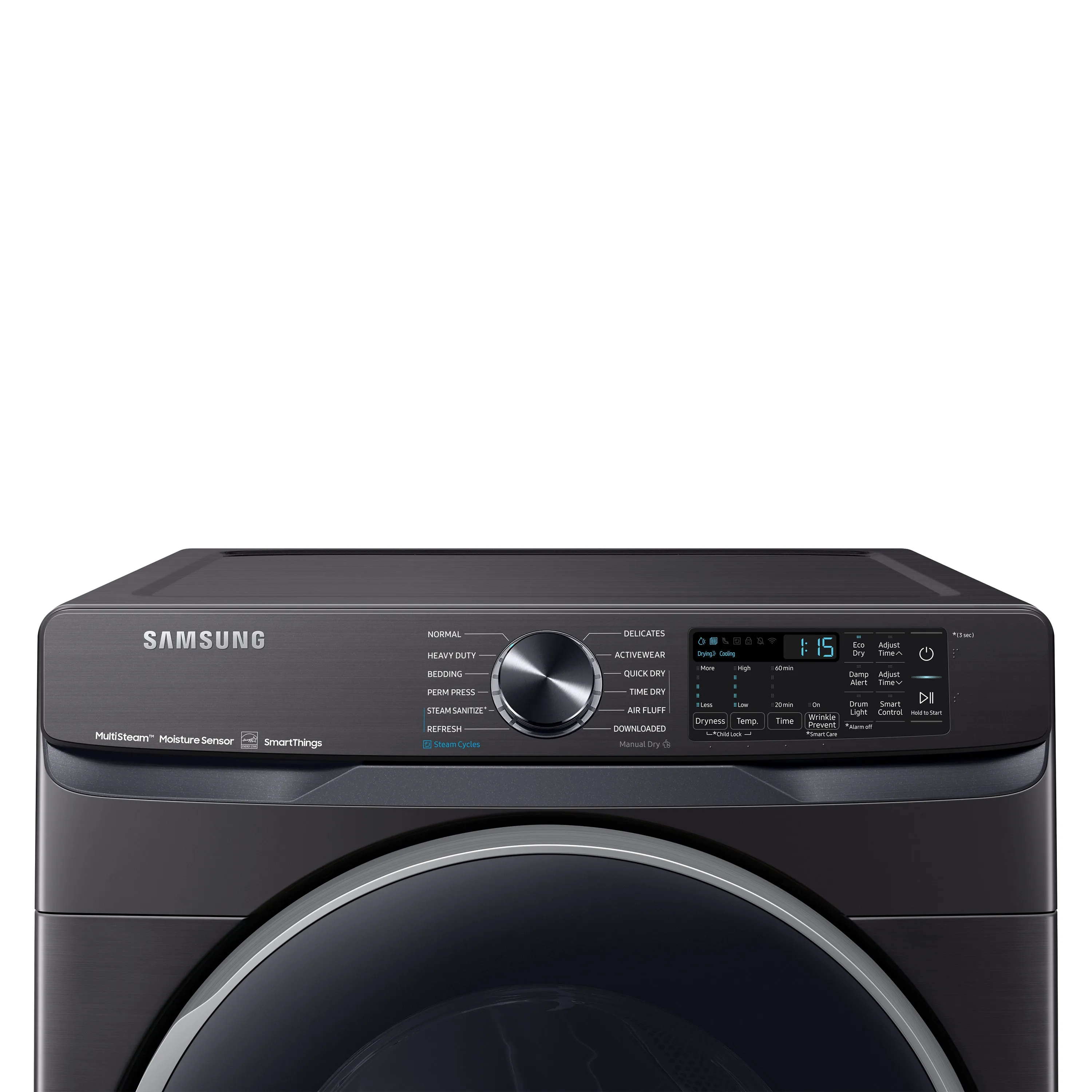 7.5 cu. ft. Smart Electric Dryer with Steam Sanitize  in Brushed Black - (DVE50A8500V)