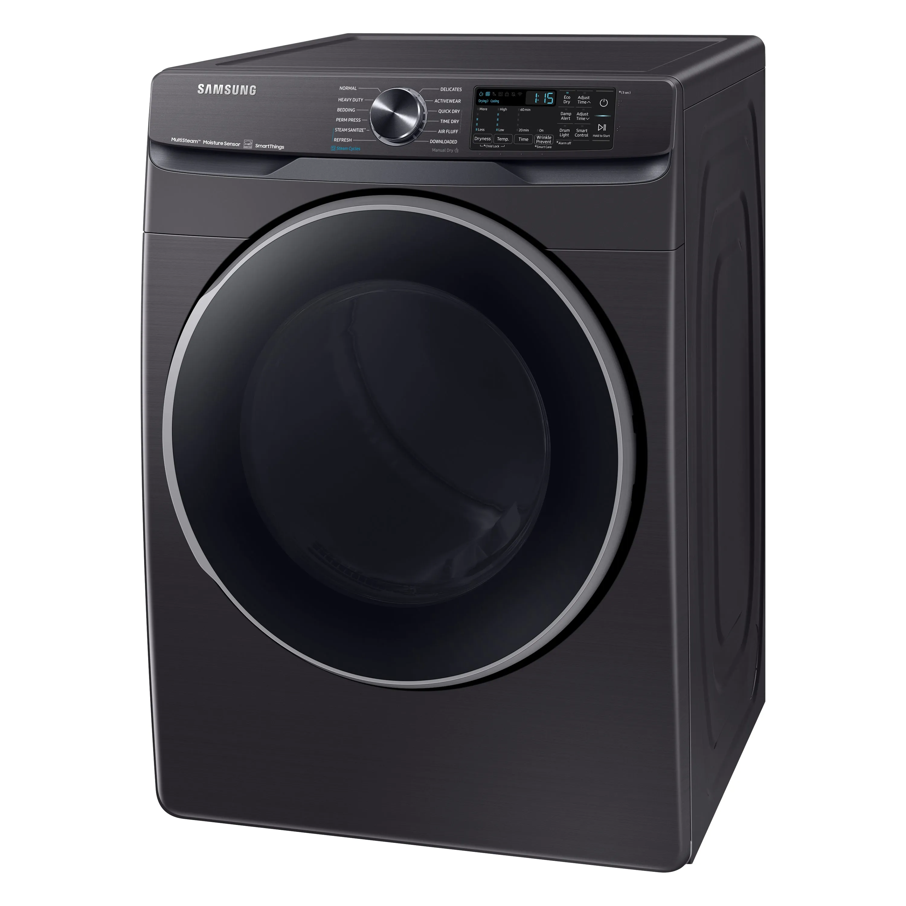 7.5 cu. ft. Smart Electric Dryer with Steam Sanitize  in Brushed Black - (DVE50A8500V)