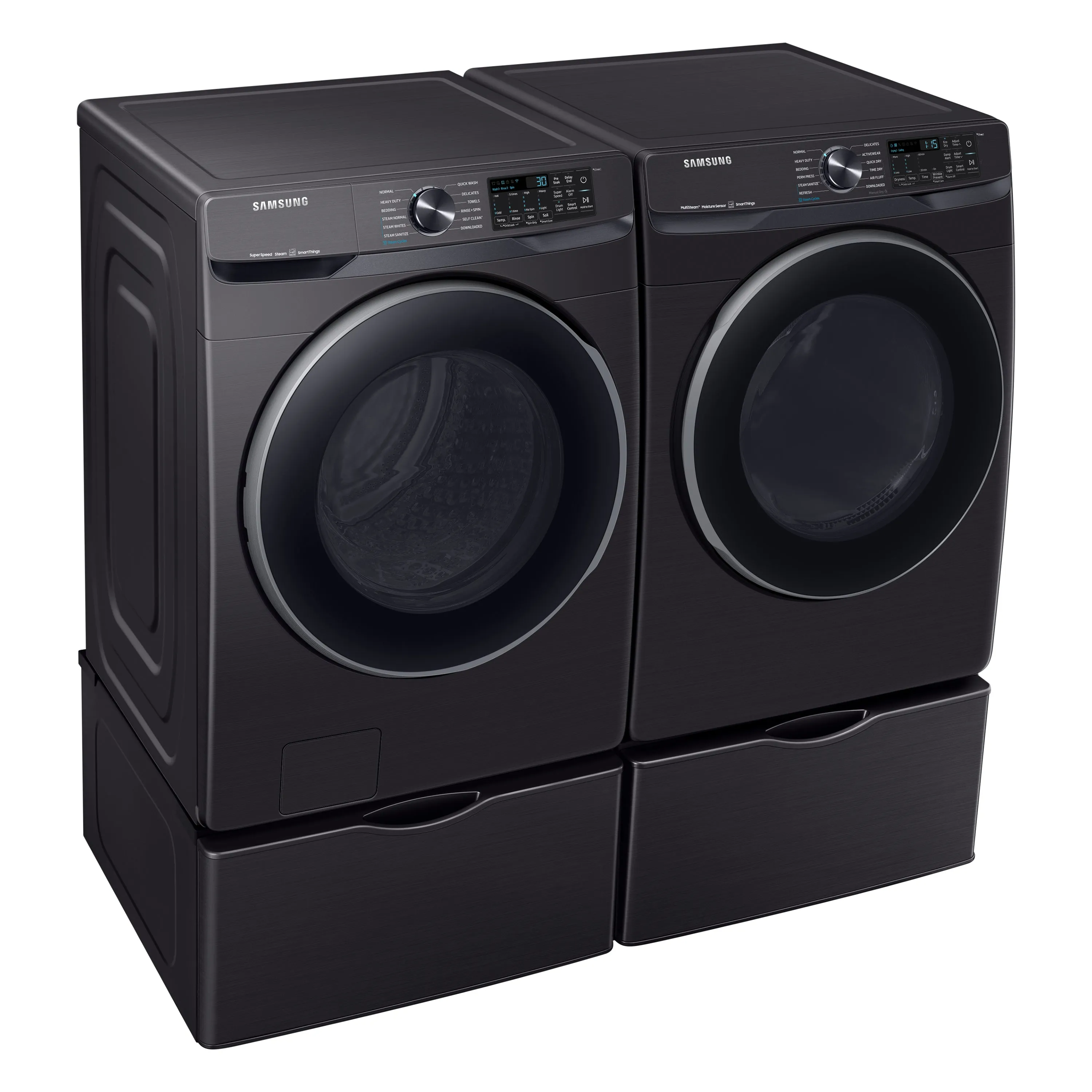 7.5 cu. ft. Smart Electric Dryer with Steam Sanitize  in Brushed Black - (DVE50A8500V)