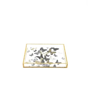 Acrylic Gold Butterflies Tray