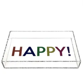 Acrylic Multi Happy  Tray