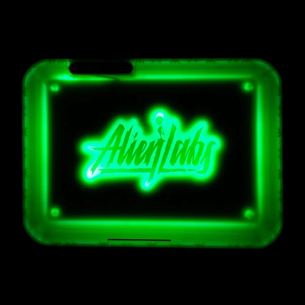 Alien Labs (Green) Led Glow Tray X - USB Rolling Tray