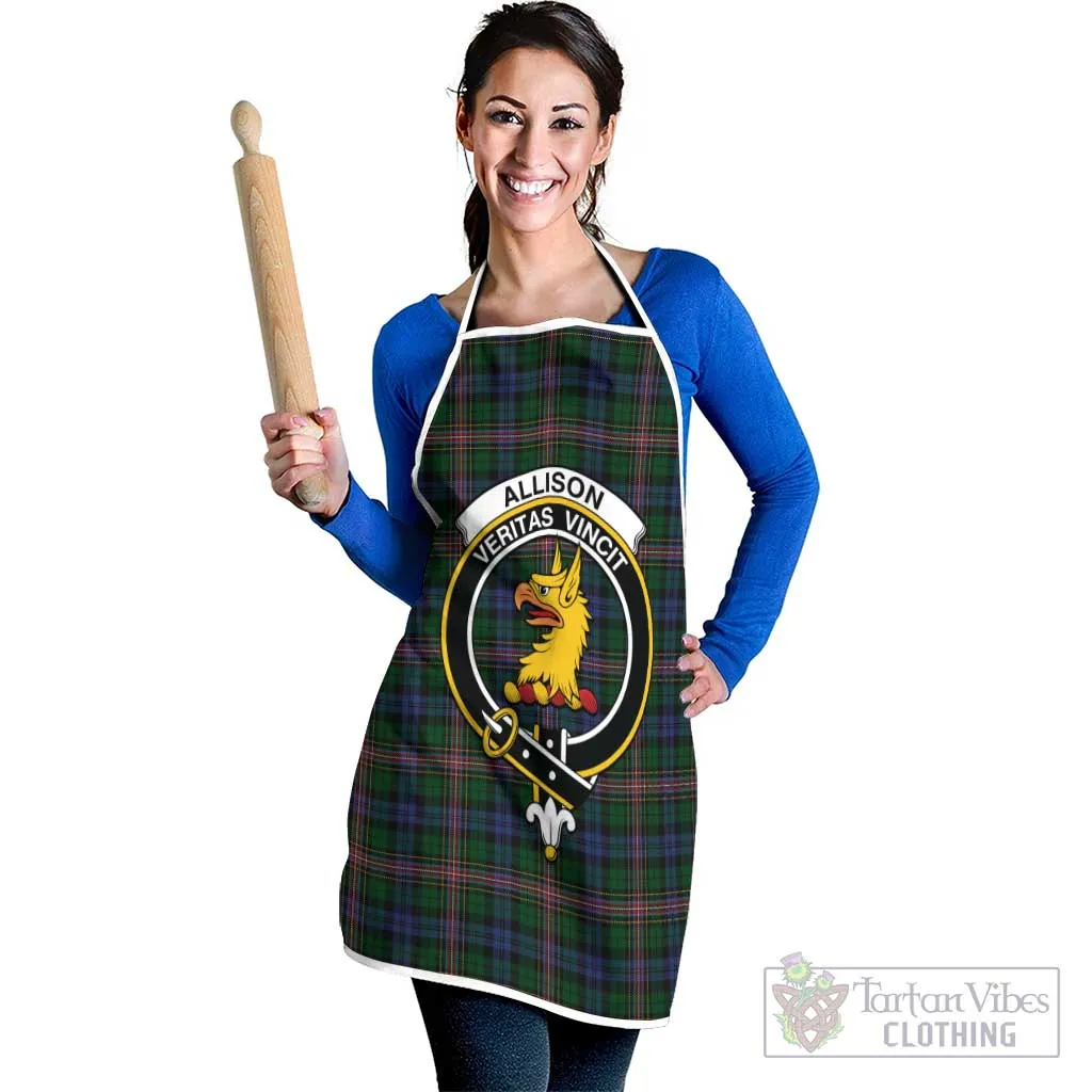 Allison Tartan Apron with Family Crest