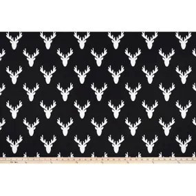 Antlers Black Fabric