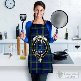 Arbuthnot Modern Tartan Apron with Family Crest