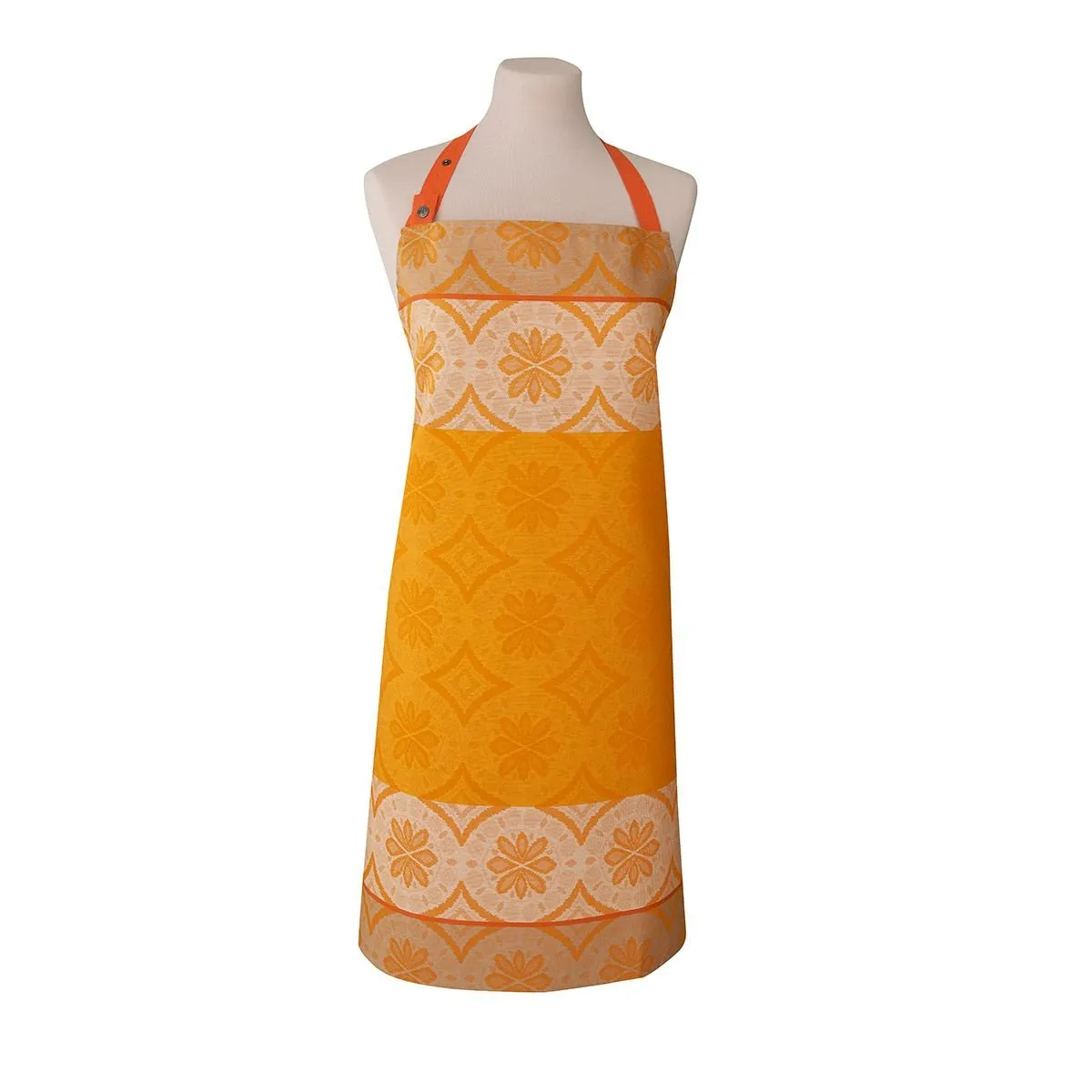 Arrière Pays Orange Apron by Le Jacquard Français