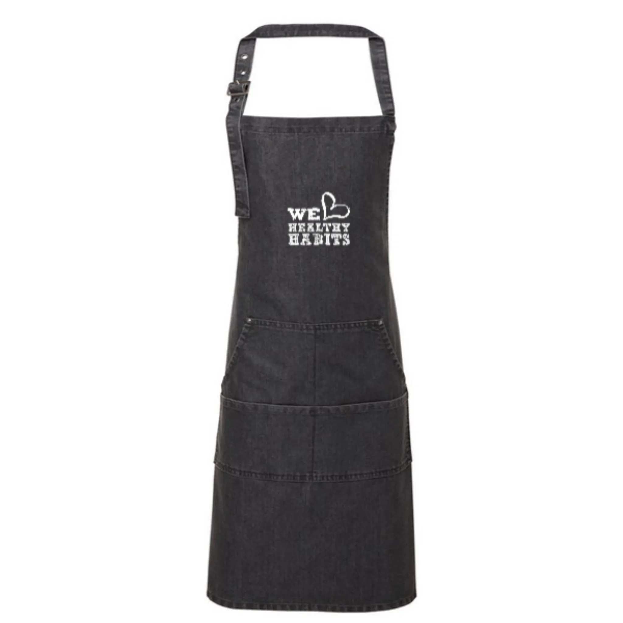 Artisan Collection by Reprime Unisex Jeans Stitch Denim Bib Apron  - #403914