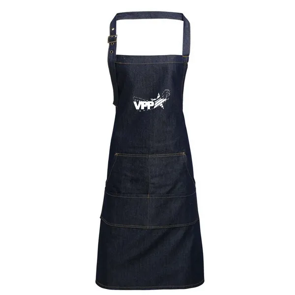 Artisan Collection by Reprime Unisex Jeans Stitch Denim Bib Apron  - #403914