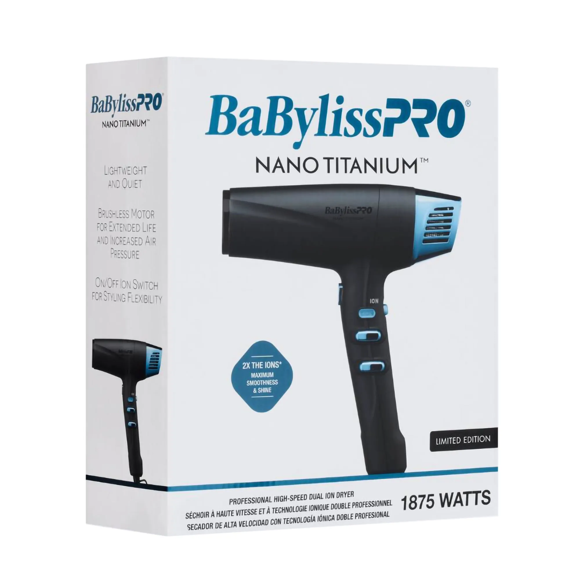 Babylisspro Limited Edition Nano Titanium Dual Ionic Dryer - Item No. BNTMB9100