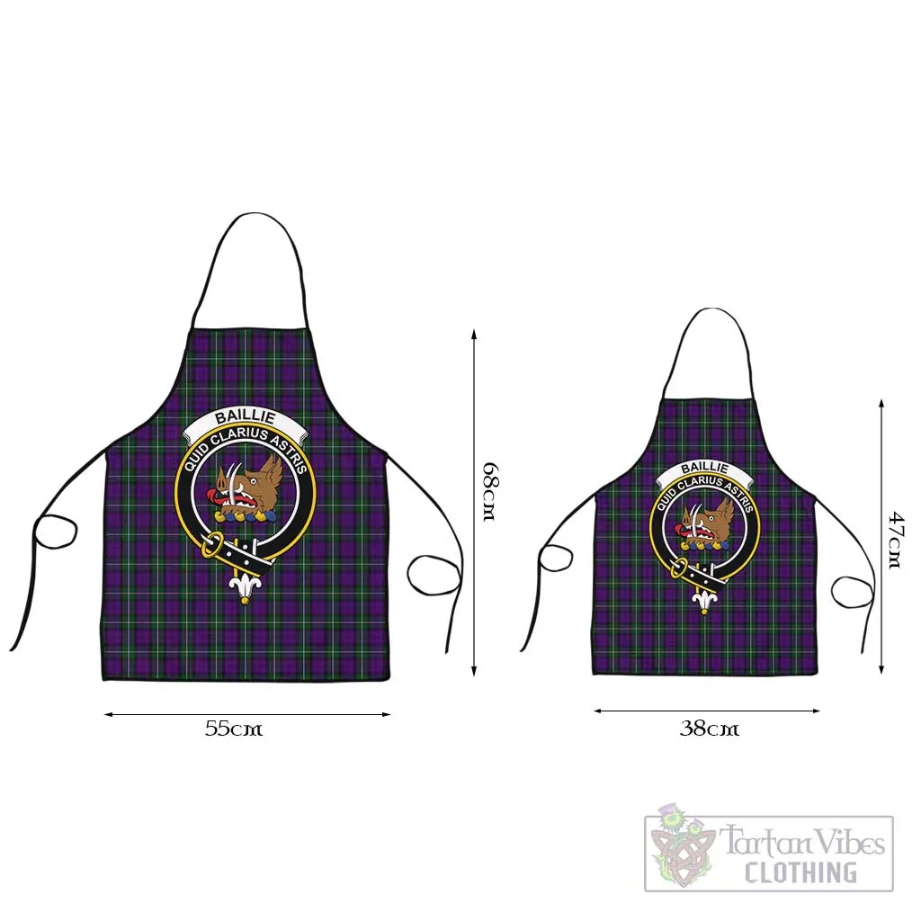 Baillie Highland Society Tartan Apron with Family Crest