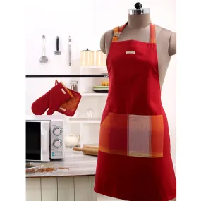 Bamboozle Check 100% Cotton Multi Color Apron