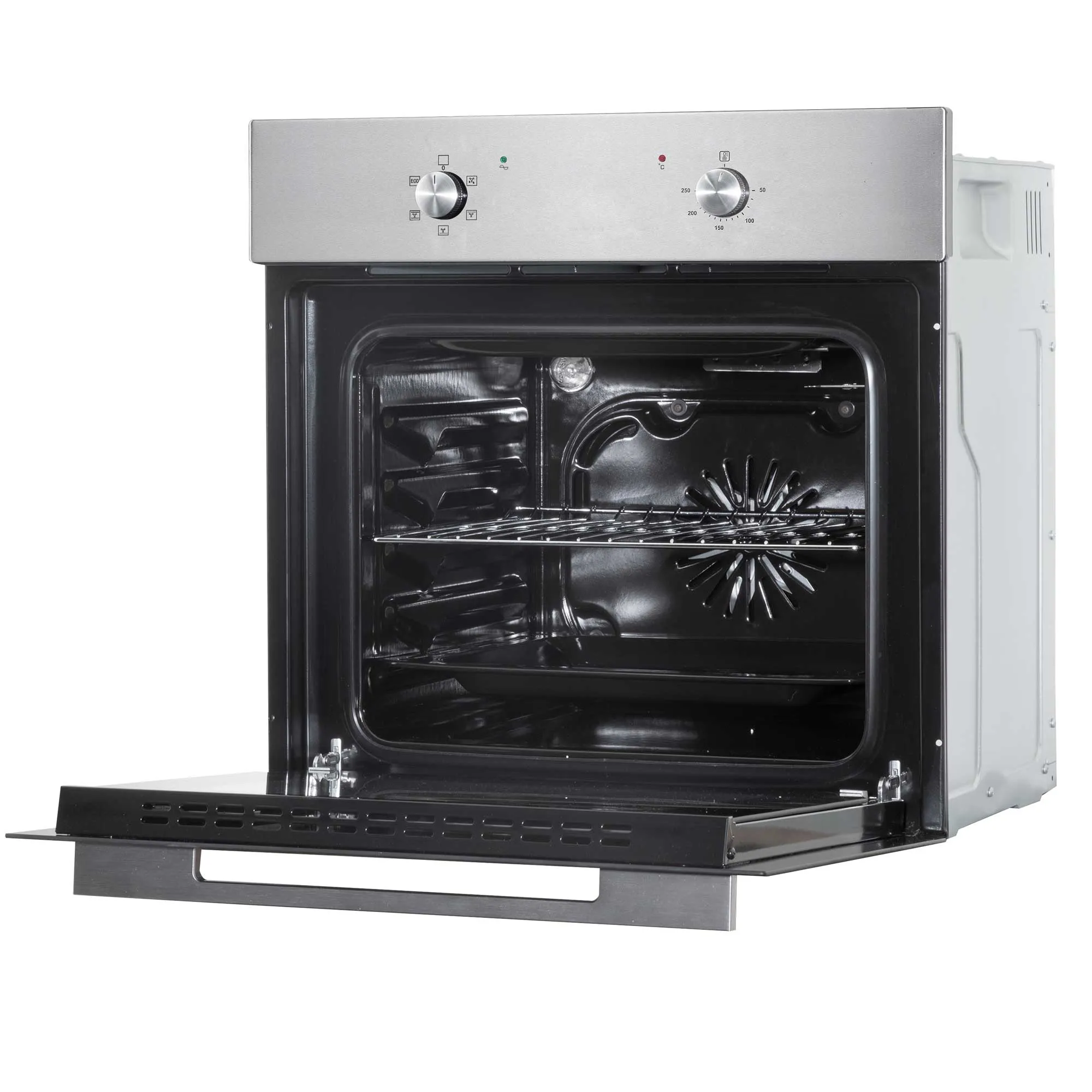 Baridi 60cm Built-In Five Function Fan Assisted Oven, 55L Capacity, Stainless Steel - DH125