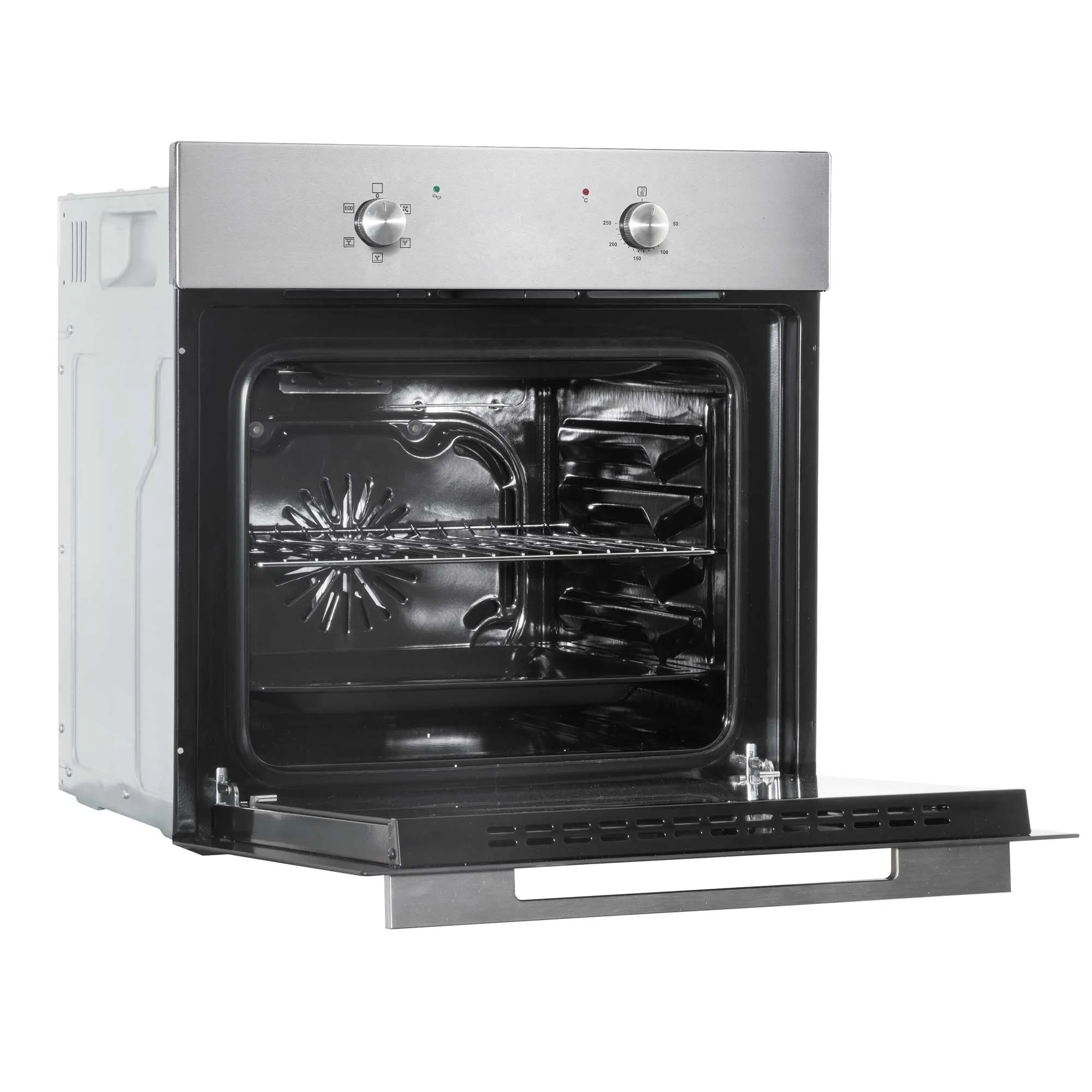 Baridi 60cm Built-In Five Function Fan Assisted Oven, 55L Capacity, Stainless Steel - DH125