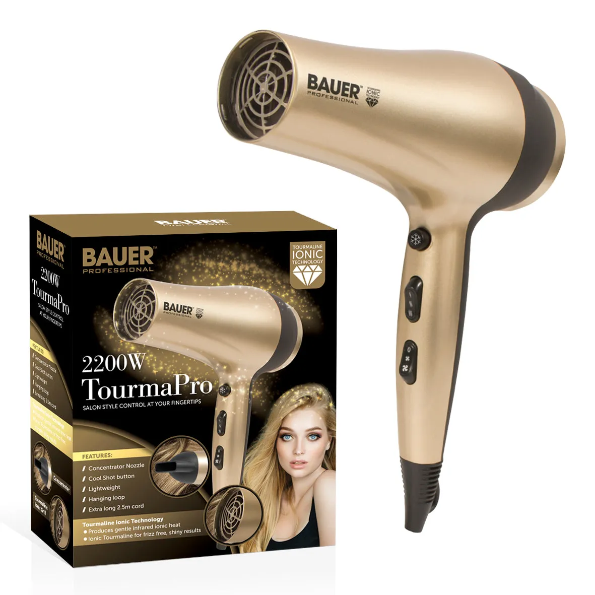 Bauer Professional Toumaline Ionic Hairdryer