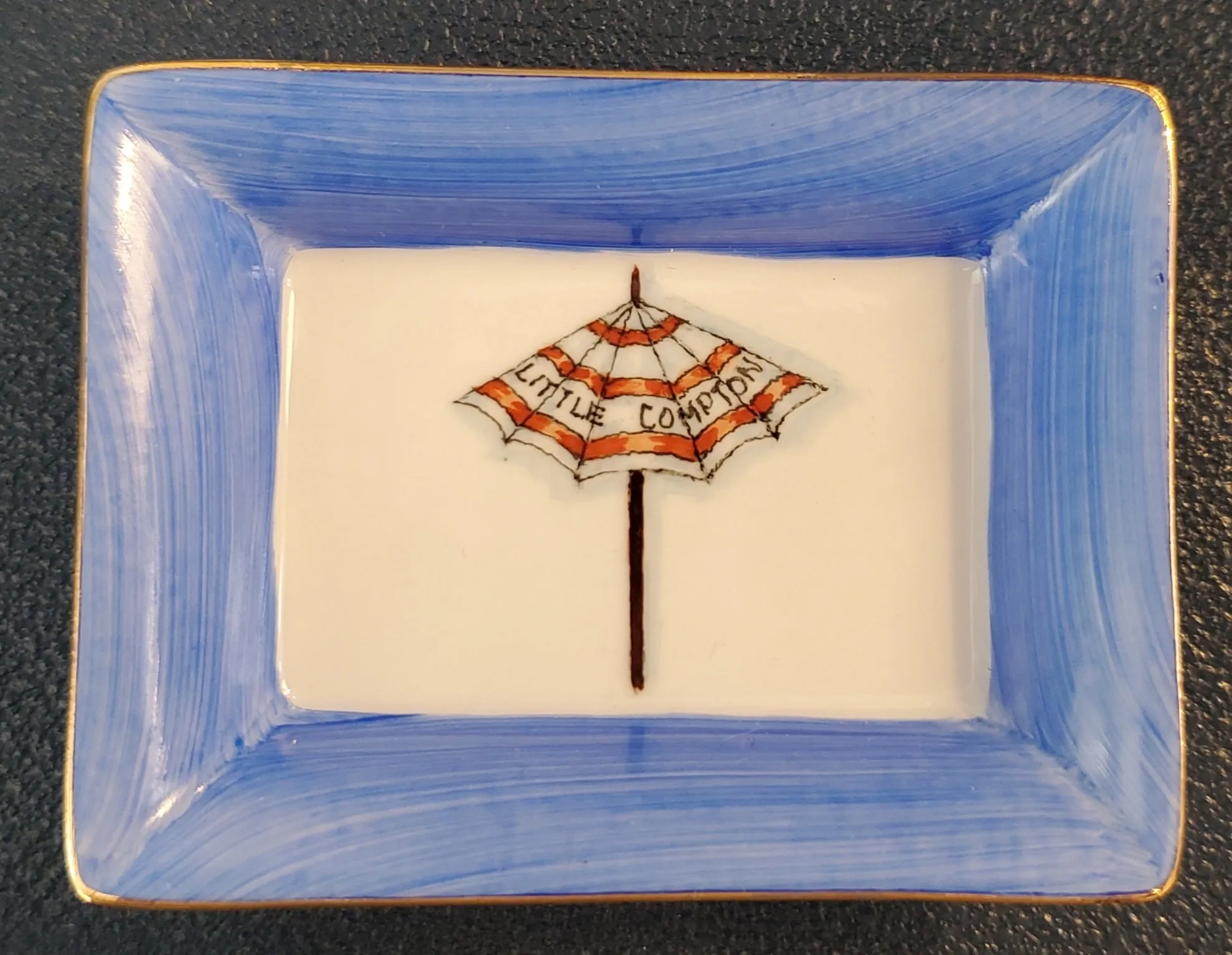 Beach Umbrella Porcelain Dish