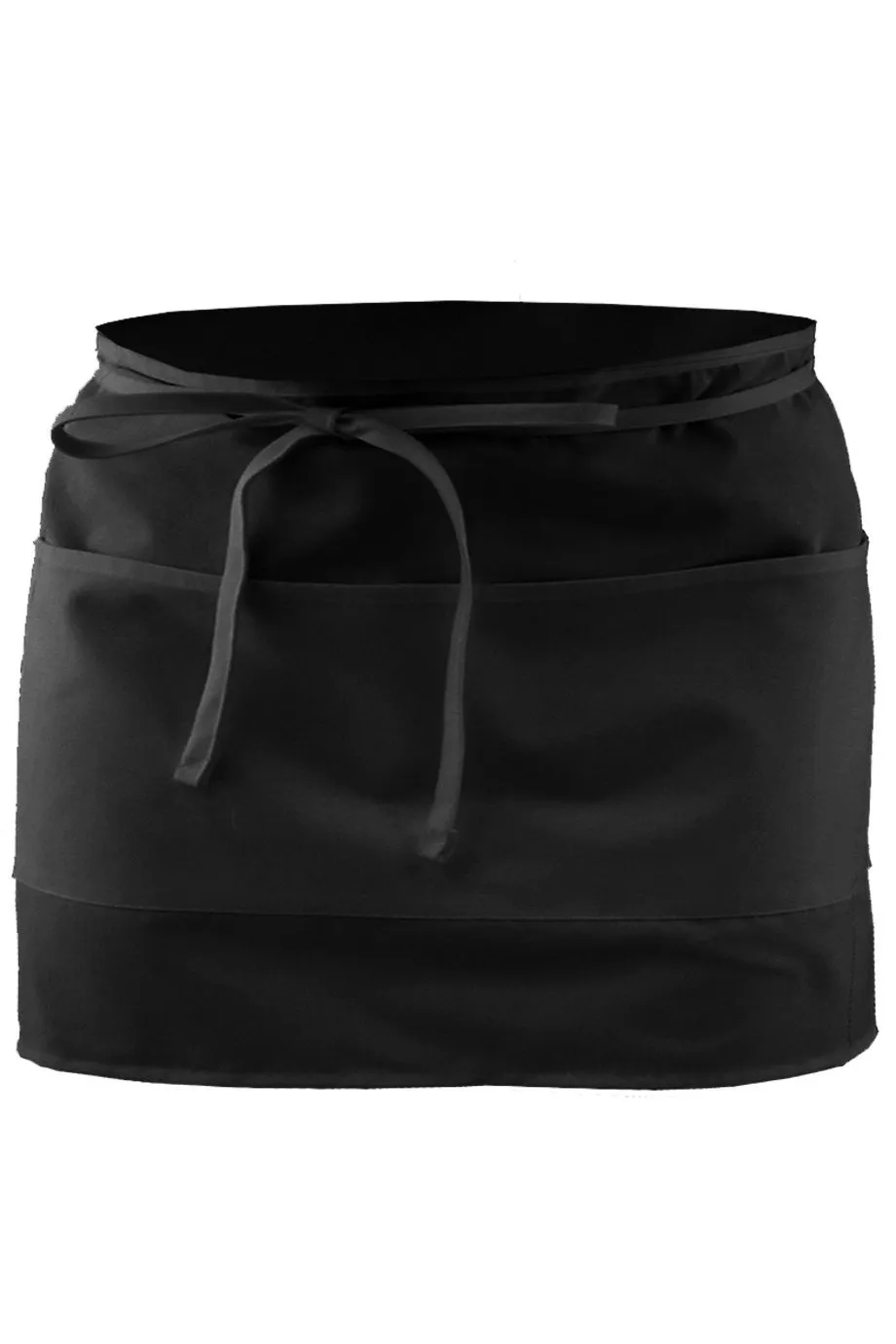 Black Half Bistro Apron (2 Pockets)