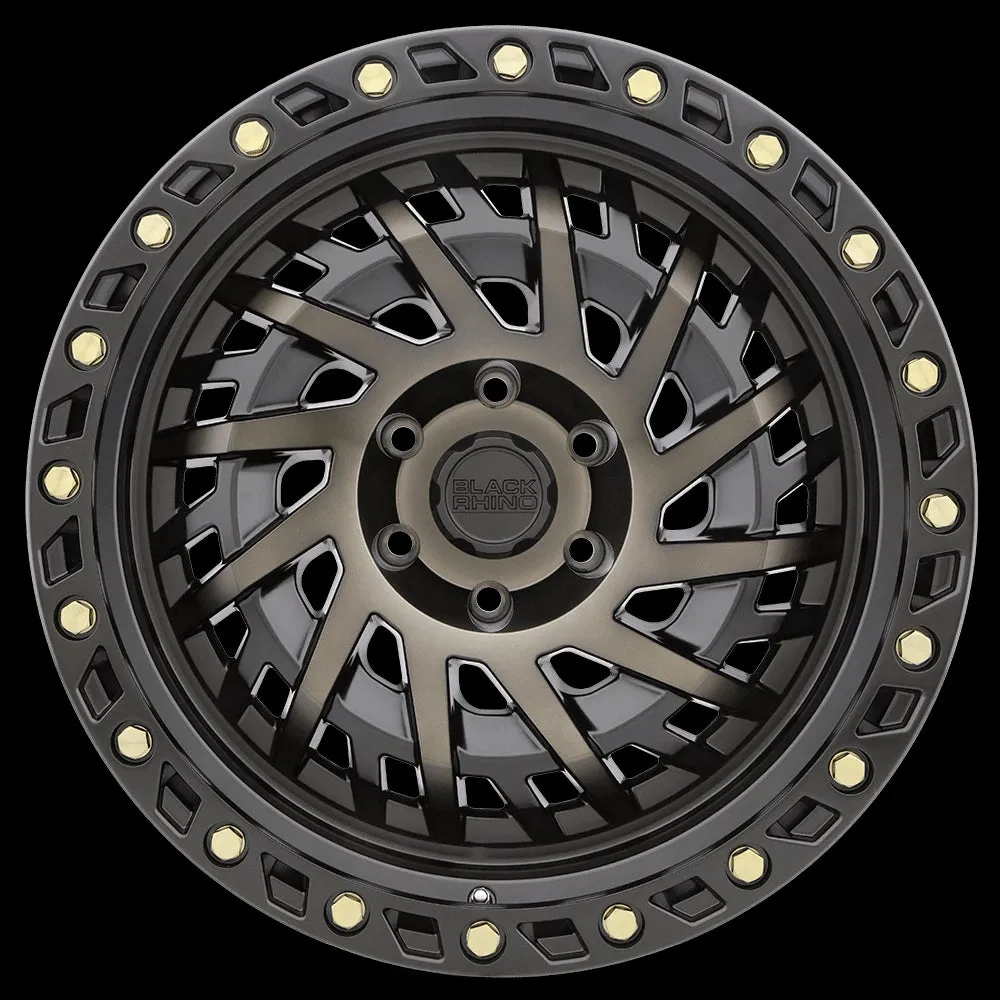 Black Rhino Shredder 20X9.5 6X135 12mm Matte Black W/ Machined Dark Tint