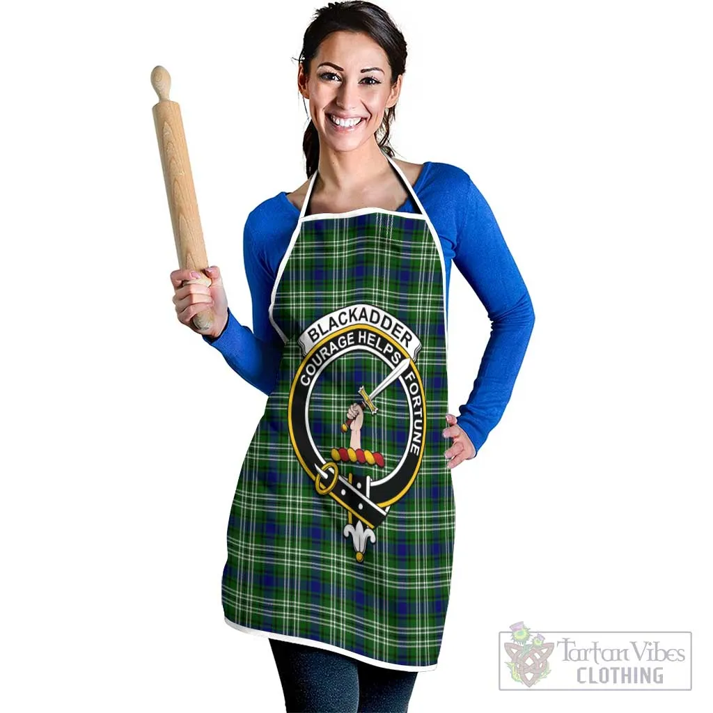 Blackadder Tartan Apron with Family Crest