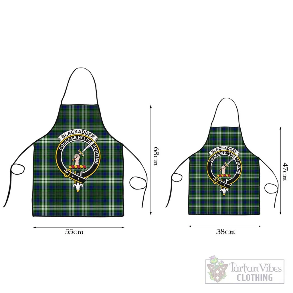 Blackadder Tartan Apron with Family Crest