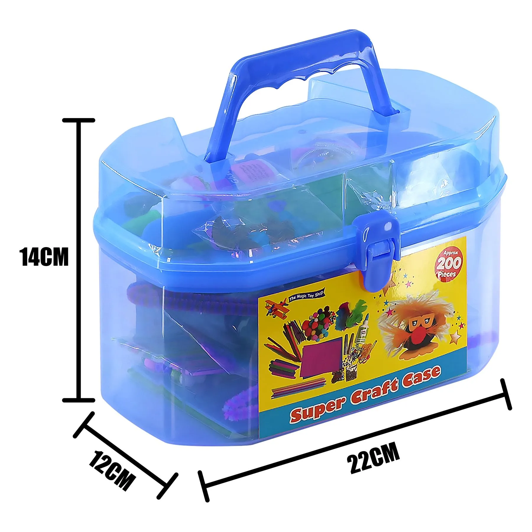 Blue Kids Super Craft Carry Case