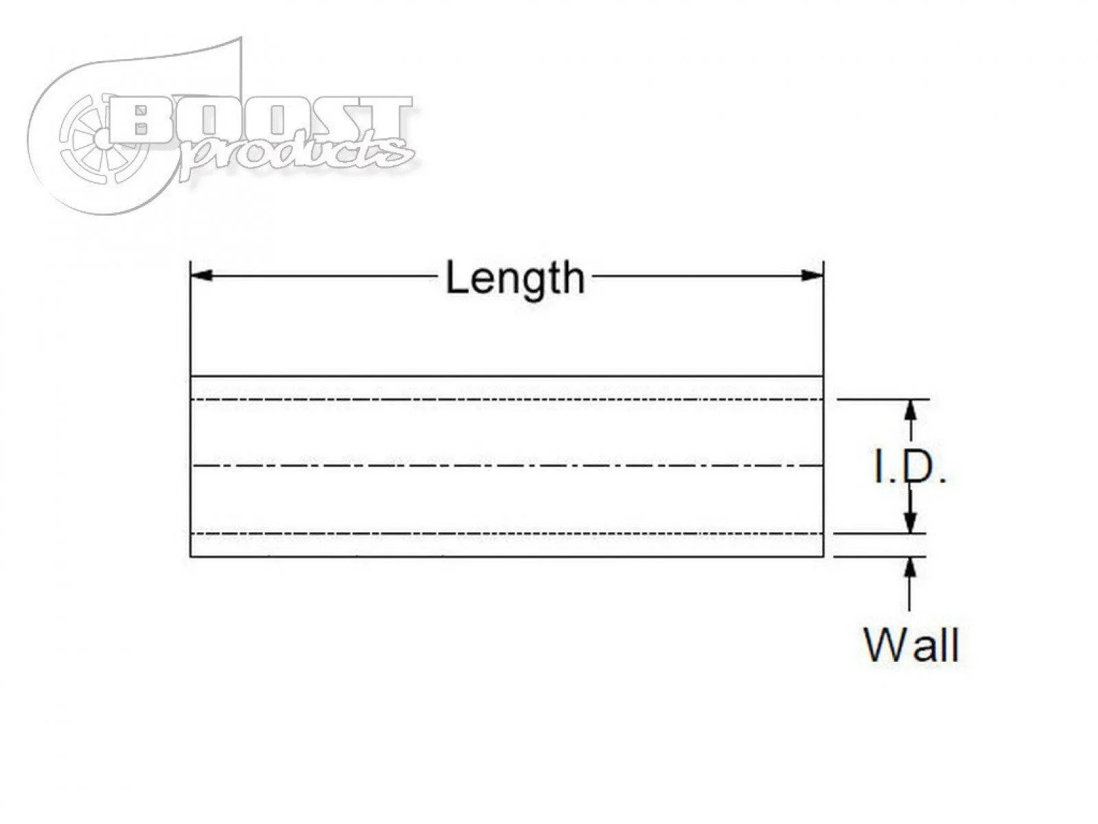 BOOST Products Silicone Coupler 35mm (1-3/8") ID, 75mm (3") Length, Black