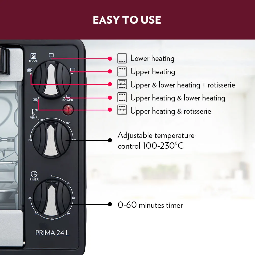 Borosil Prima 24L Oven Toaster Griller (OTG)