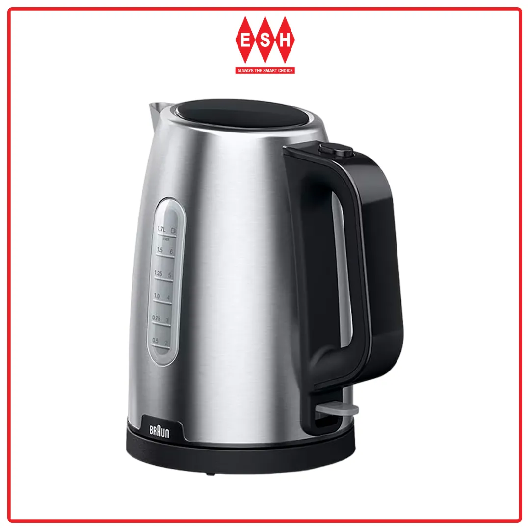 Braun WK1500BK 1.7L PurShine Stainless Steel Kettle