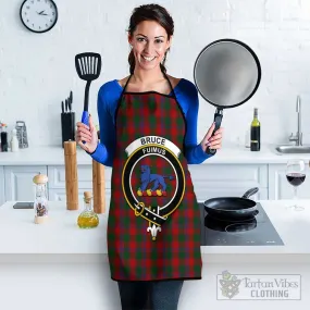 Bruce Old Tartan Apron with Family Crest