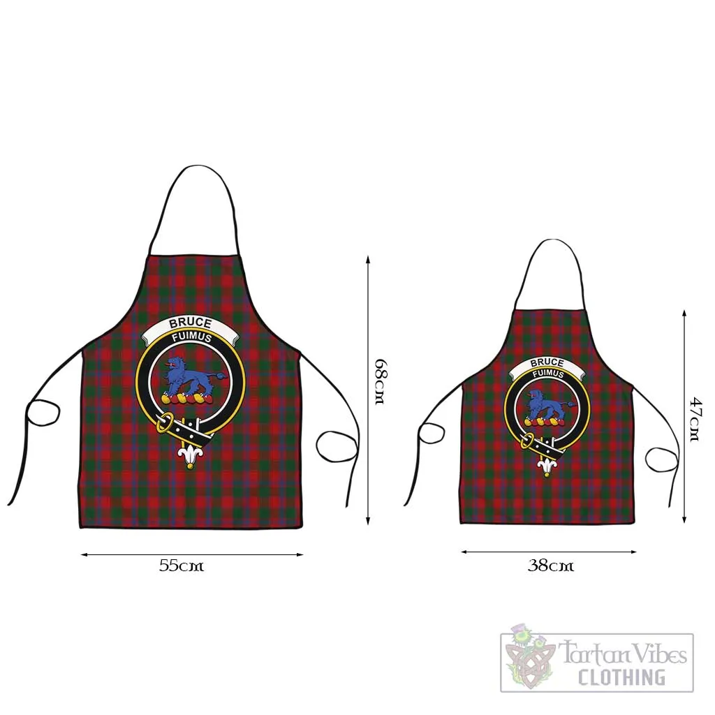 Bruce Old Tartan Apron with Family Crest