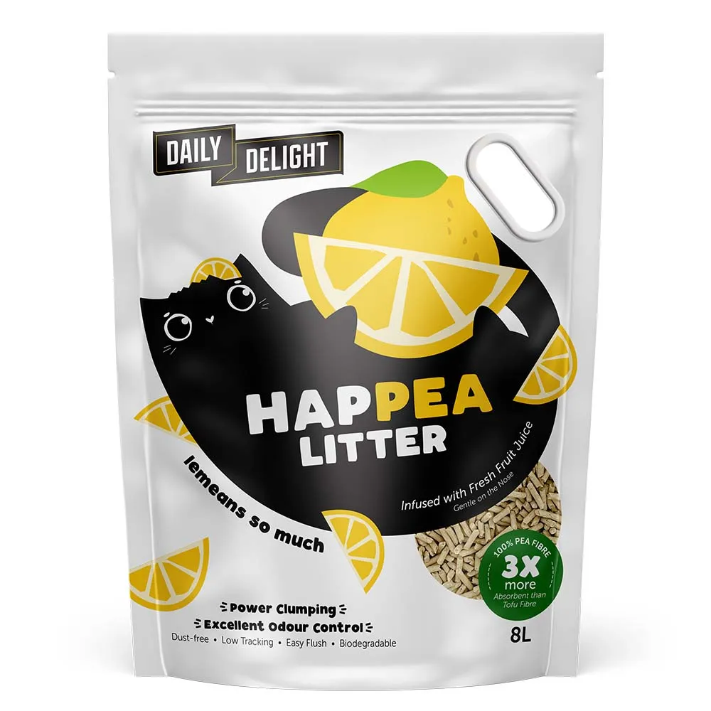 BUNDLE DEAL: Daily Delight Happea Lemeans so Much (Lemon) Clumping Cat Litter 8L