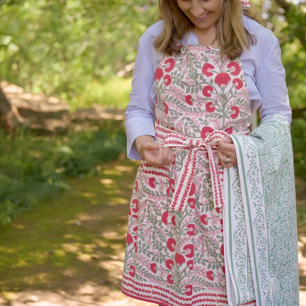 Cactus Flower Scarlet & Rose Apron