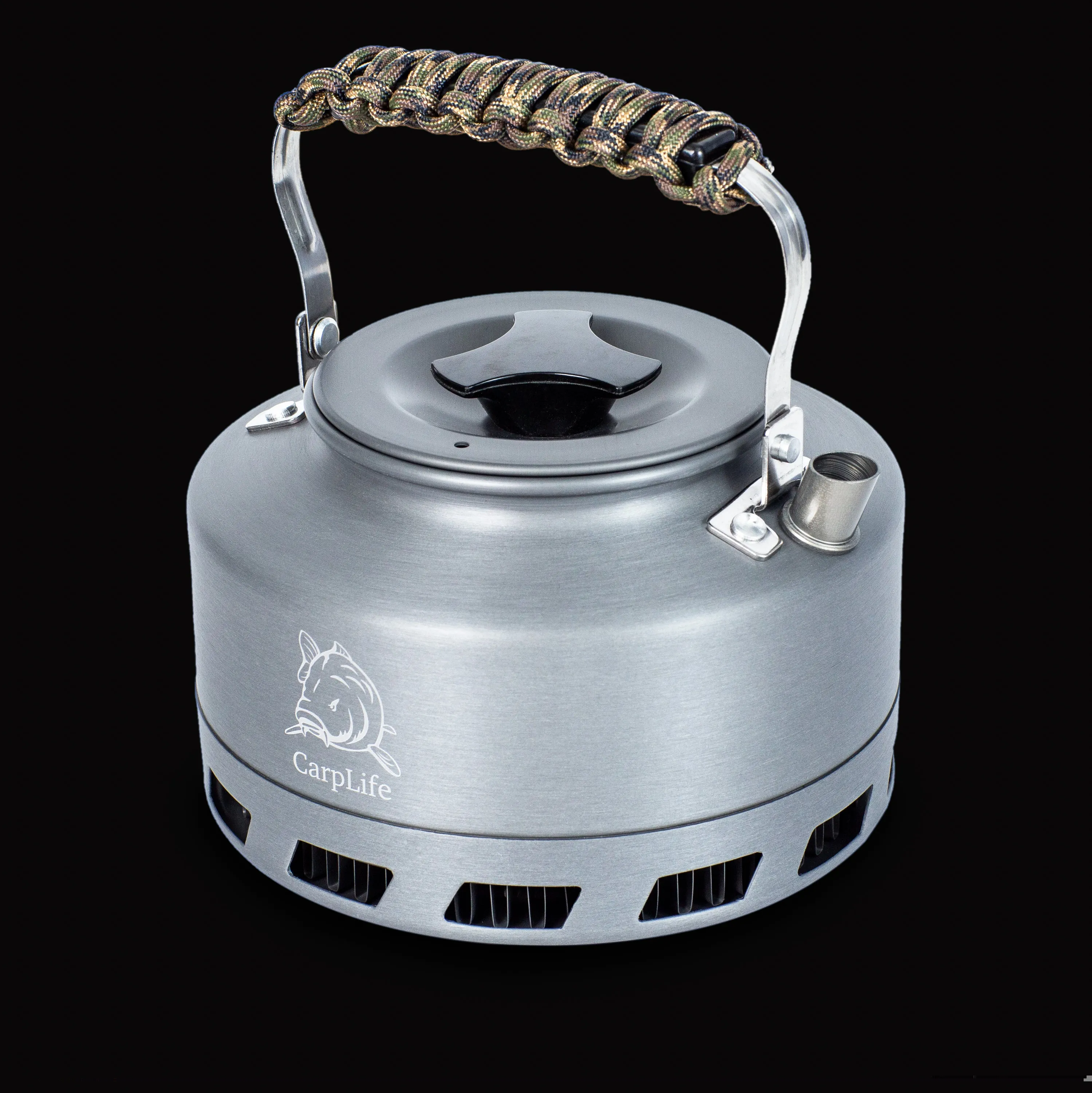 CarpLife Rapid Boil Kettle 1.1L - Camo Paracord