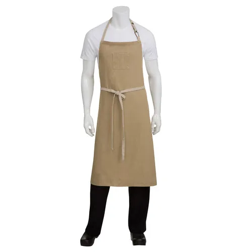 Chef Works ABCCD006NAT0 Bib Apron