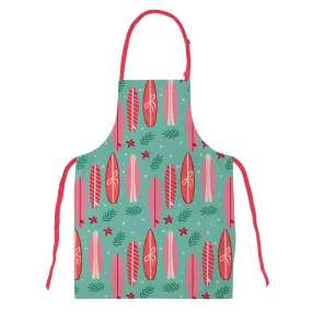 Christmas Surfboard Pattern, Keiki Apron