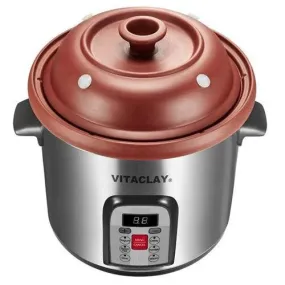 CLEARANCE - VitaClay Organic Clay Stock Pot and Multi-Crocks - 6 QUART - VM7800-5C