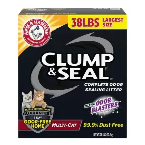 Clump & Seal Cat Litter 38 Lbs