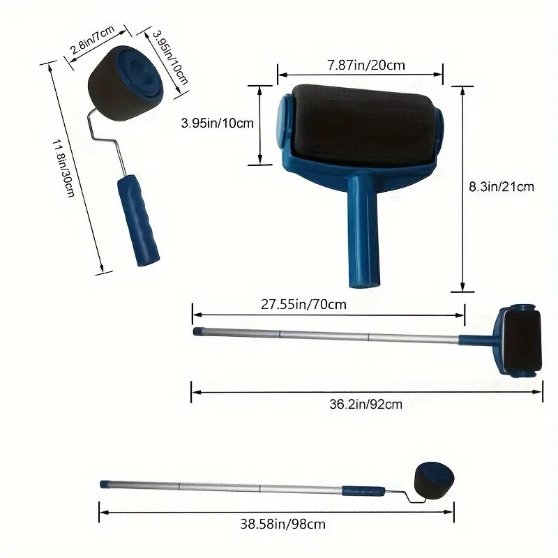 Complete Home Painting Set with Roller and Corner Brushes